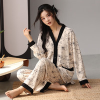 潔麗雅 100%純棉女士棉睡衣 家居服（帶胸墊可外穿）