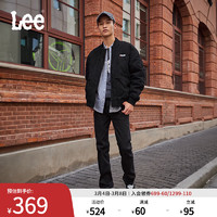 Lee 731舒適中腰大錐形懷舊復古黑色男牛仔長褲潮LMB100731201