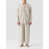 MUJI 無印良品 男式 發(fā)熱毛毛紗家居長褲 秋季款新品 FB11CC4A  淺灰色