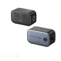 綠聯(lián) CD270 氮化鎵充電器插排二合一 三Type-C/USB-A/三AC插座 100W 黑色