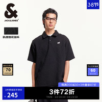 JACK&JONES 杰克·瓊斯 25年男裝 POLO衫  E40黑色