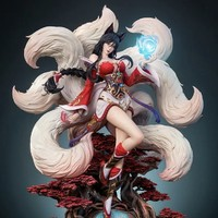 集美殿堂 x 英雄聯(lián)盟聯(lián)名款 九尾妖狐阿貍 1/6 雕像