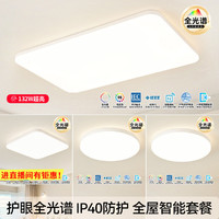 雷士照明 朗玉·白系列 全光譜護(hù)眼吸頂燈 132W三室一廳