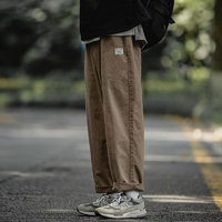 唐獅 100%水洗純棉日系潮牌工裝褲 褲腿可調(diào)節(jié)