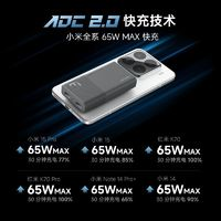 酷態(tài)科 電能卡片超薄氮化65W充電器適用蘋果16小米15筆記本