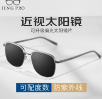 JingPro 鏡邦 1.60近視太陽鏡（含散光）+時尚GM大框多款可選