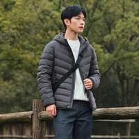 坦博爾 新款輕薄羽絨服短款外套TF236209 隕石灰