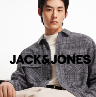 JACK&JONES杰克瓊斯 男士翻領(lǐng)格紋花呢長袖襯衫夾克