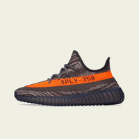 adidas 阿迪達(dá)斯 三葉草YeezyBoost椰子350V2女鞋灰橙跑步鞋HQ7045UK4碼36.5