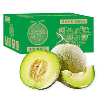 京鮮生 玫瓏網(wǎng)紋瓜 單果2斤起 凈重4-5斤 2粒