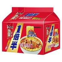 康師傅 1倍半 110克×5袋紅燒牛肉面