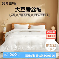 網(wǎng)易嚴(yán)選 蠶絲大豆被 100%柞蠶絲抗菌被 4.1斤 200*230cm