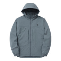 KOLON SPORT 可隆 防風(fēng)夾克中性款戶外運(yùn)動(dòng)可拆卸外套馬甲兩件 藍(lán)灰色