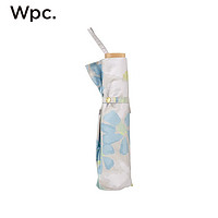 Wpc. 日本三折遮陽傘折疊傘太陽傘 遮光盛開的花朵款 801-2397灰色