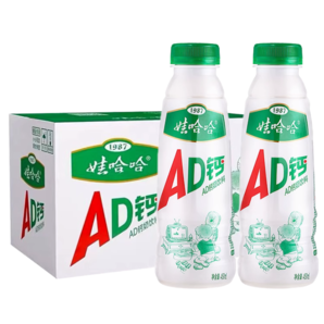 12月產(chǎn)娃哈哈AD鈣奶450ml*15瓶大瓶兒童學(xué)生早餐營養(yǎng)牛奶飲料原味