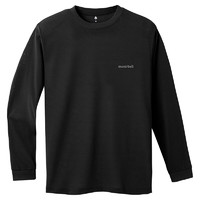 mont·bell 長袖t恤男戶外春夏速干透氣輕便純色簡約百搭上衣 1114688 BK黑色