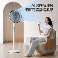 艾美特 七葉大風(fēng)量遙控落地扇AI智能感溫臺立式搖頭空氣循環(huán)風(fēng)扇 R75