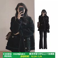 FOURDATRY 黑色羊羔毛外套