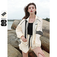 3COLOUR 女士運動風(fēng)兩件套外套短褲套裝 M