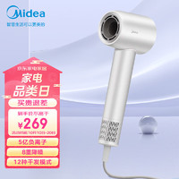 美的 高速吹風(fēng)機(jī) 大功率 負(fù)離子護(hù)發(fā) FG208-流光白