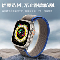 品勝 蘋果手表表帶apple iwatch野徑回環(huán)式表帶38/40/41MM 野徑回環(huán)式·藍(lán)灰色