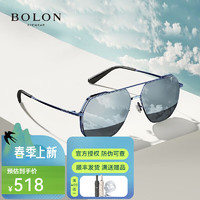 暴龍 高清偏光駕駛墨鏡 BL8068D70-暗黑反光