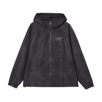 杰克瓊斯 短款連帽扎染下擺抽繩外套