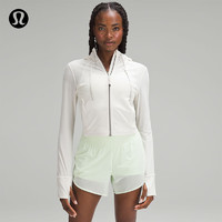 lululemon 丨Define Mesh 女士運動連帽短款夾克 LW4BVZS 米白色 6