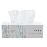 全棉時代 洗臉巾 1層80抽1盒(200*200mm)
