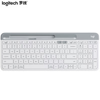 羅技 logitech K580 101鍵 2.4G藍(lán)牙 優(yōu)聯(lián) 雙模無(wú)線薄膜鍵盤 白色 無(wú)光