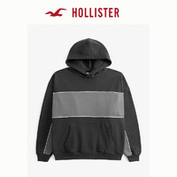 HOLLISTER 霍利斯特 24春秋款抓絨情侶美式連帽衛(wèi)衣男裝女裝KI322-4261 黑色圖案 XS
