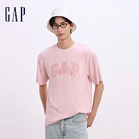 Gap 初秋新款水洗棉小熊印花logo短袖T恤寬松上衣637270