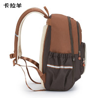 Carany 卡拉羊 KALA·Y）中學(xué)生休閑書(shū)包大容量游學(xué)旅行雙肩包印花男女背包綠野仙蹤 焦糖棕