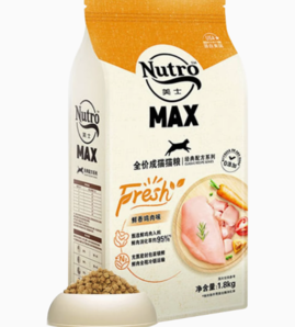 88VIP！Nutro 美士  經(jīng)典配方系列 雞肉味成貓貓糧1.8kg