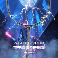 李寧 LI-NING 羽毛球拍雙拍碳素復(fù)合超輕專業(yè)女單拍套裝男雷霆9