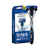Schick 舒適 水次元5手動剃須刀 普通肌 1刀架+1刀頭