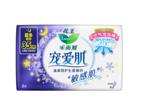 laurier 樂(lè)而雅 花王寵愛(ài)肌絲薄柔棉量多夜用衛(wèi)生巾35cm8片