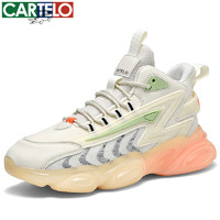 CARTELO 卡帝樂(lè)鱷魚(yú) 男鞋 春秋透氣軟底跑步運(yùn)動(dòng)鞋