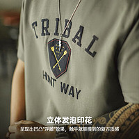 馬登 今晚20點(diǎn)：馬登工裝 復(fù)古印第安狩獵T恤 巖石褐 M