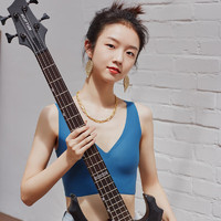 Ordifen 歐迪芬 一體式美背無(wú)痕內(nèi)衣女無(wú)鋼圈文胸背心運(yùn)動(dòng)睡眠PB1514G 牛仔藍(lán) M