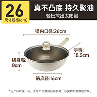 炊大皇 高端聚油不粘平底鍋 26cm 帶蓋子