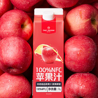 1號(hào)會(huì)員店 One's Member 100%NFC蘋(píng)果汁 NFC果汁 100%果汁飲料1L 純果汁 0添加