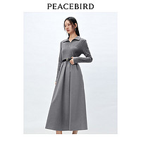 太平鳥 女士拼接翻領(lǐng)連衣裙 A7FAD244689