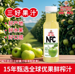  Farmerland福蘭農(nóng)莊 NFC蘋果汁 300ml*6瓶