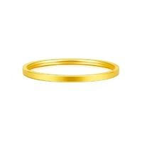 周大福 CHOW TAI FOOK F209412 素圈足金手鐲
