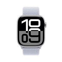 蘋果 Apple Watch Series 10 智能手表46毫米銀色鋁金屬表殼青云色回環(huán)式運(yùn)動(dòng)表帶MX243CH/B
