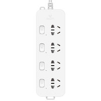 公牛 GN-B3043 四位分控插排 白色 1.5m 獨(dú)立開關(guān)