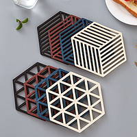 米良品 鏤空幾何隔熱墊 10片裝
