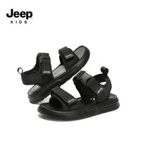 Jeep 涼鞋兒童夏季新款中大童軟底防滑男孩男童沙灘鞋
