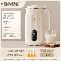 小熊 豆?jié){機(jī)0.6L小型家用破壁機(jī)料理機(jī) 破壁機(jī)小型 多功能一鍵清洗預(yù)約免過(guò)濾DJJ-D05D6